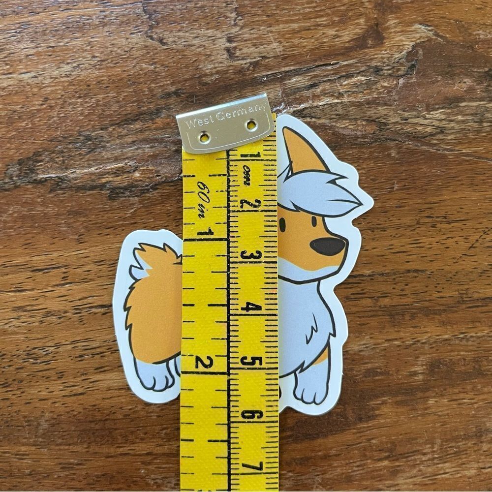 Big Hair Day Corgi Sticker - Picture 4 of 5